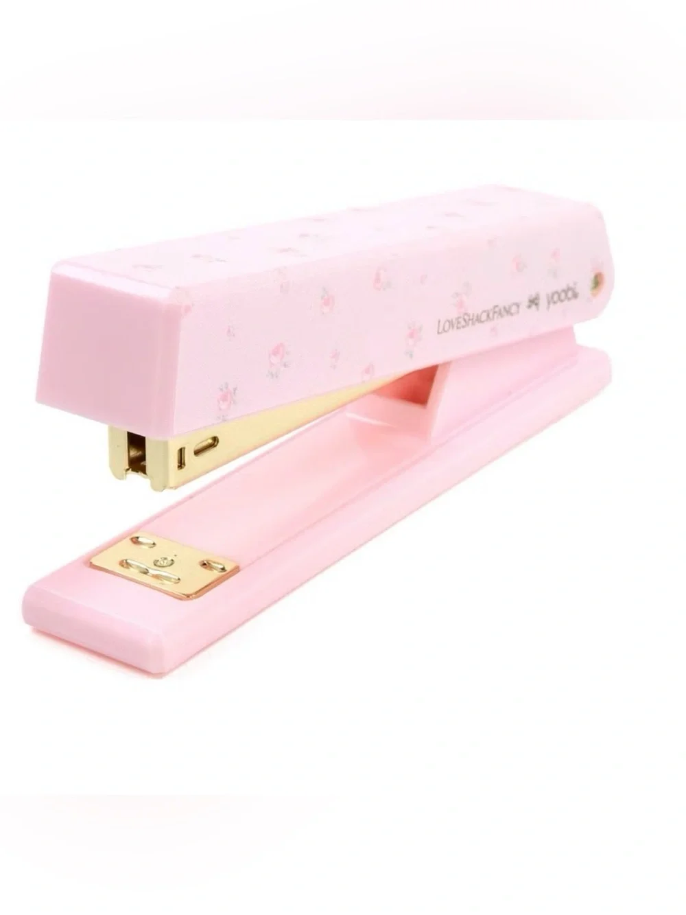 LoveShackFancy Pink Floral Stapler and Tape Dispenser Set